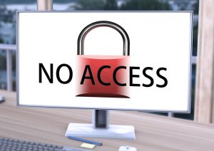 No Access Meldung auf PC Bildschirm