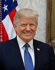 Offizielles Portrait von Donald Trump