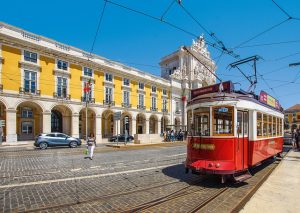 Lissabon, Straßenbahn, Portugal