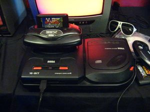 Die Spielkonsole Sega Megadrive