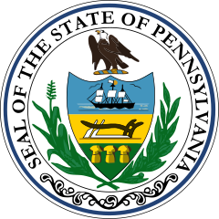 Das Staatswappen von Pennsylvania