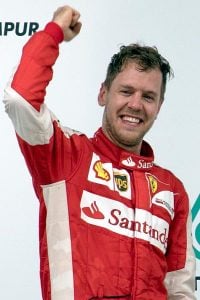 Sebastian Vettel nach einem Sieg
