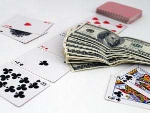Geld und Spielkarten