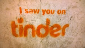 I saw you on Tinder, Schrift