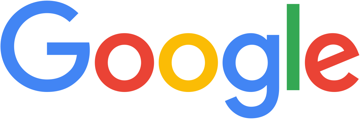 Das Logo von Google|Eine Person nebst Social-Media-Marken