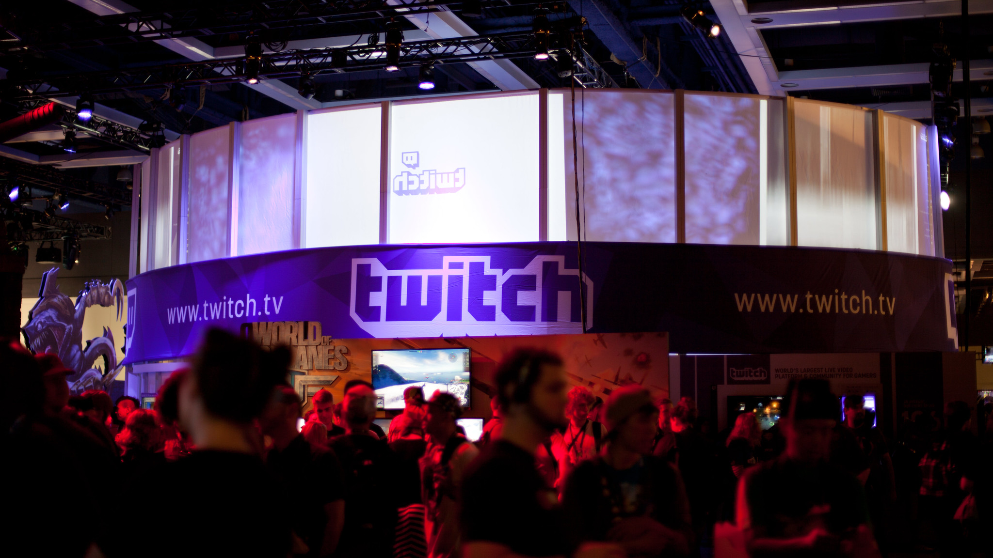 Twitch Stand bei einer Messe