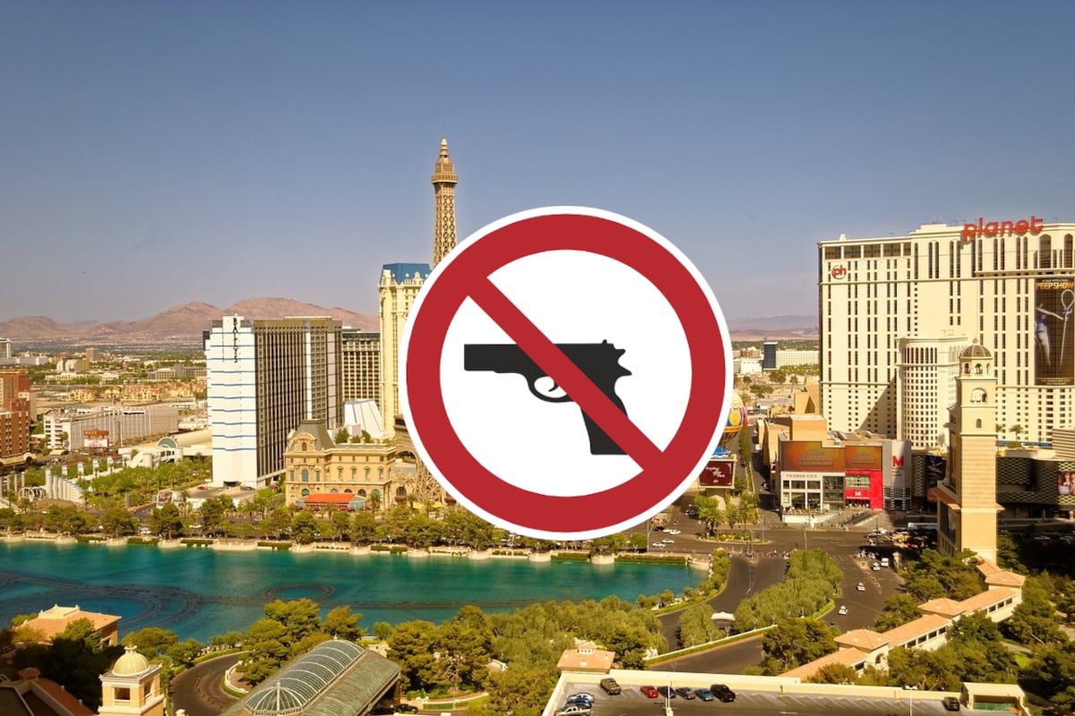 Las Vegas Waffenverbot Schild