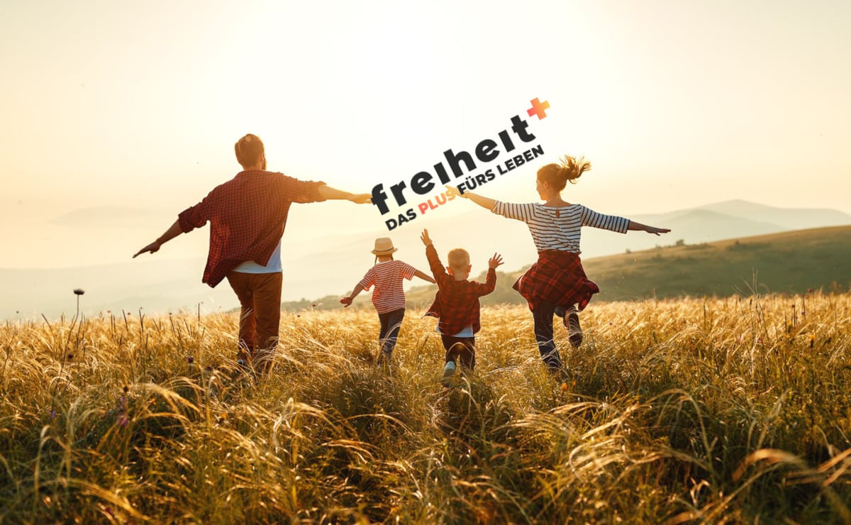 Logo freiheit+ Familie Feld Sonne