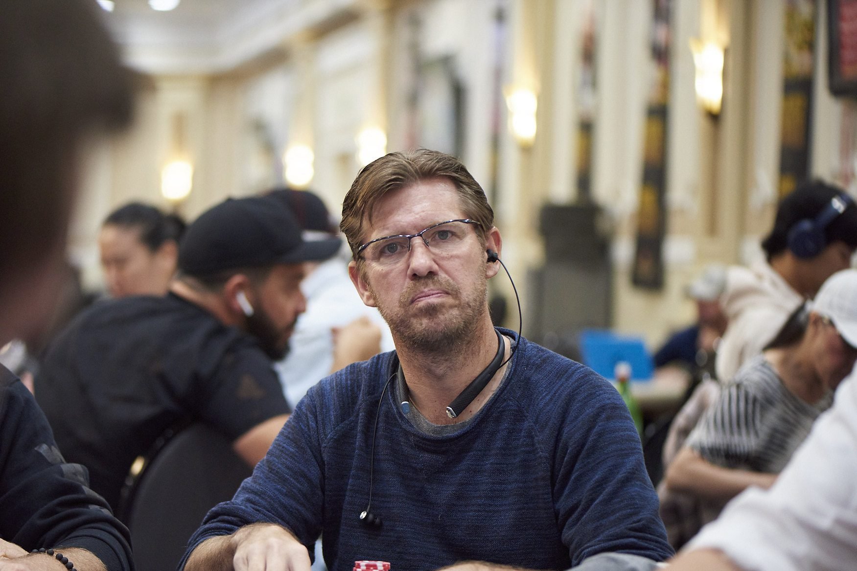 Layne Flack am Pokertisch||