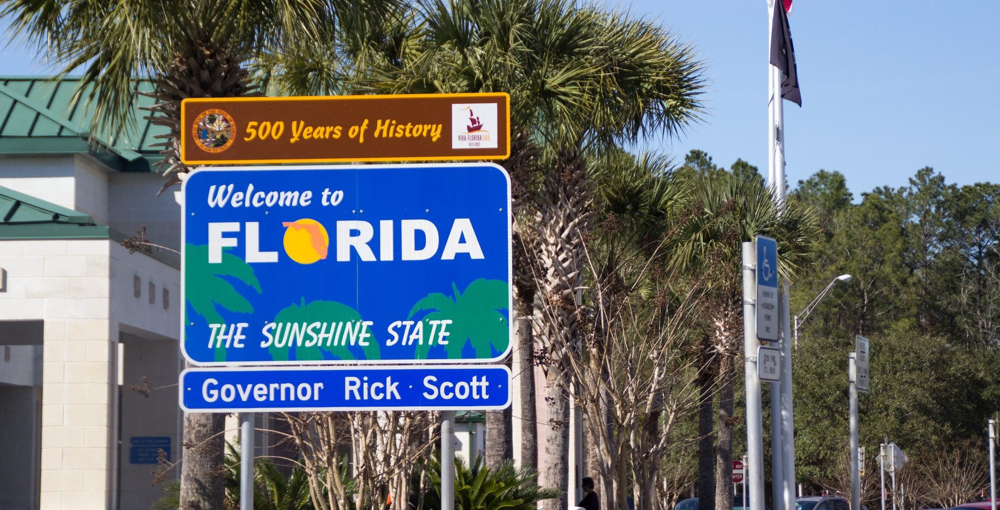 Willkommensschild Florida