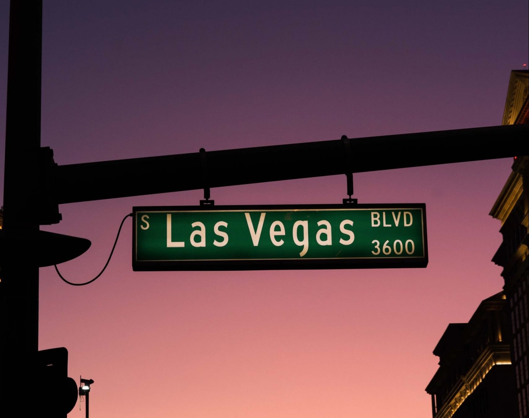 Strassenschild Las Vegas BLVD