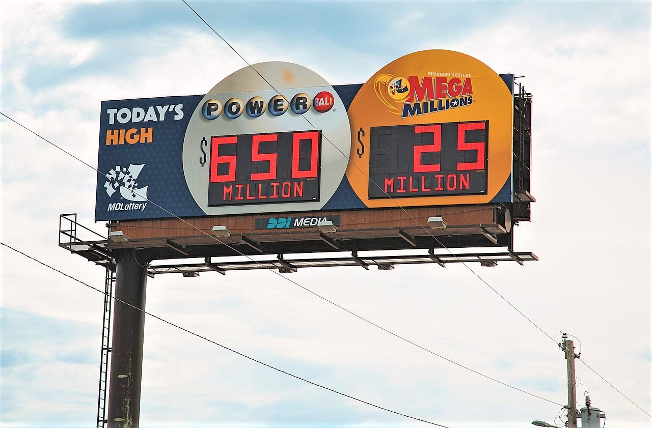 Billboards Mega Millions und Powerball