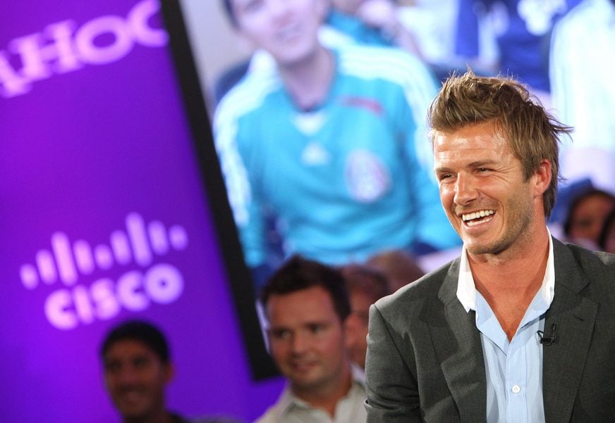 David Beckham bei Yahoo-Event
