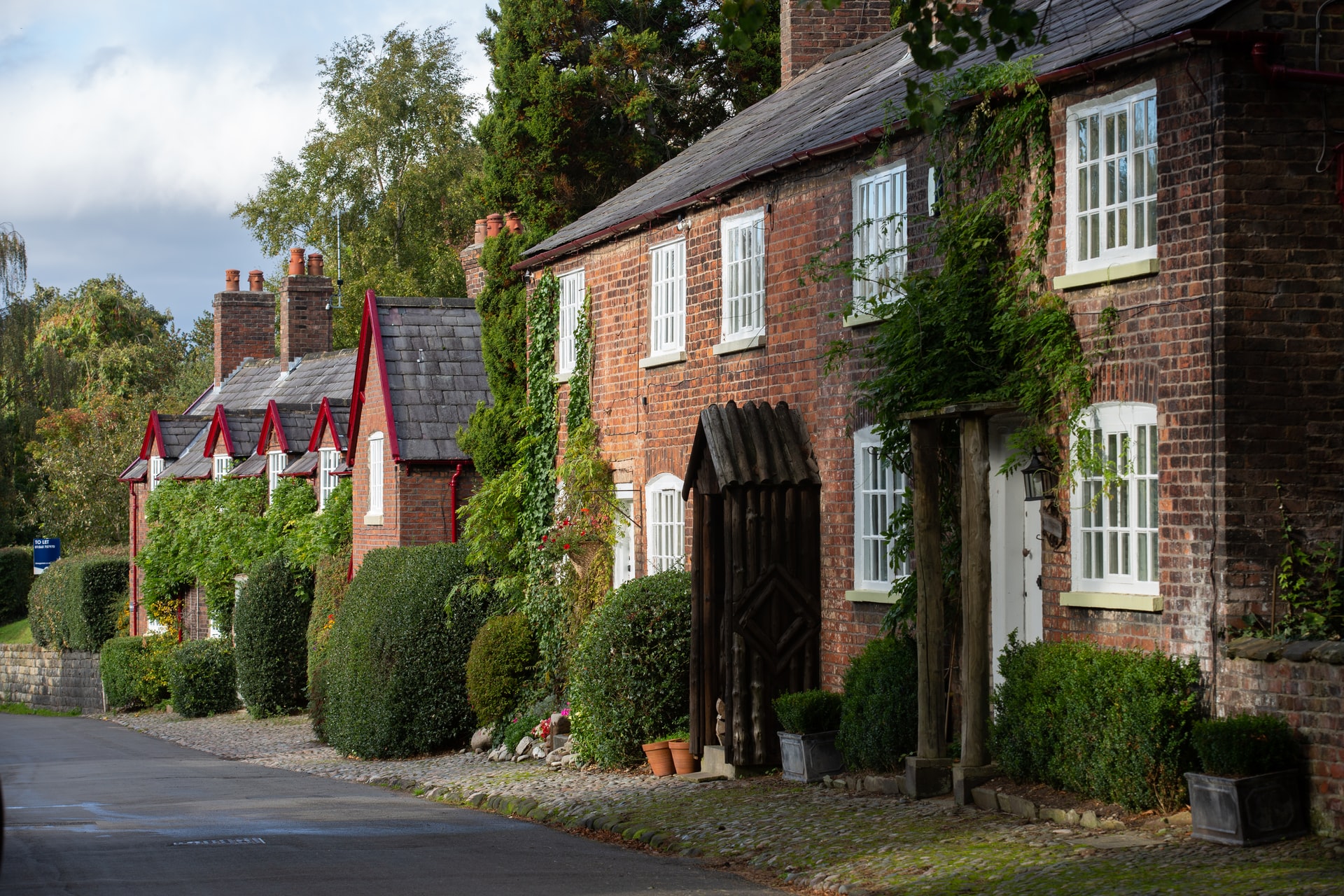 Haeuserreihe in England