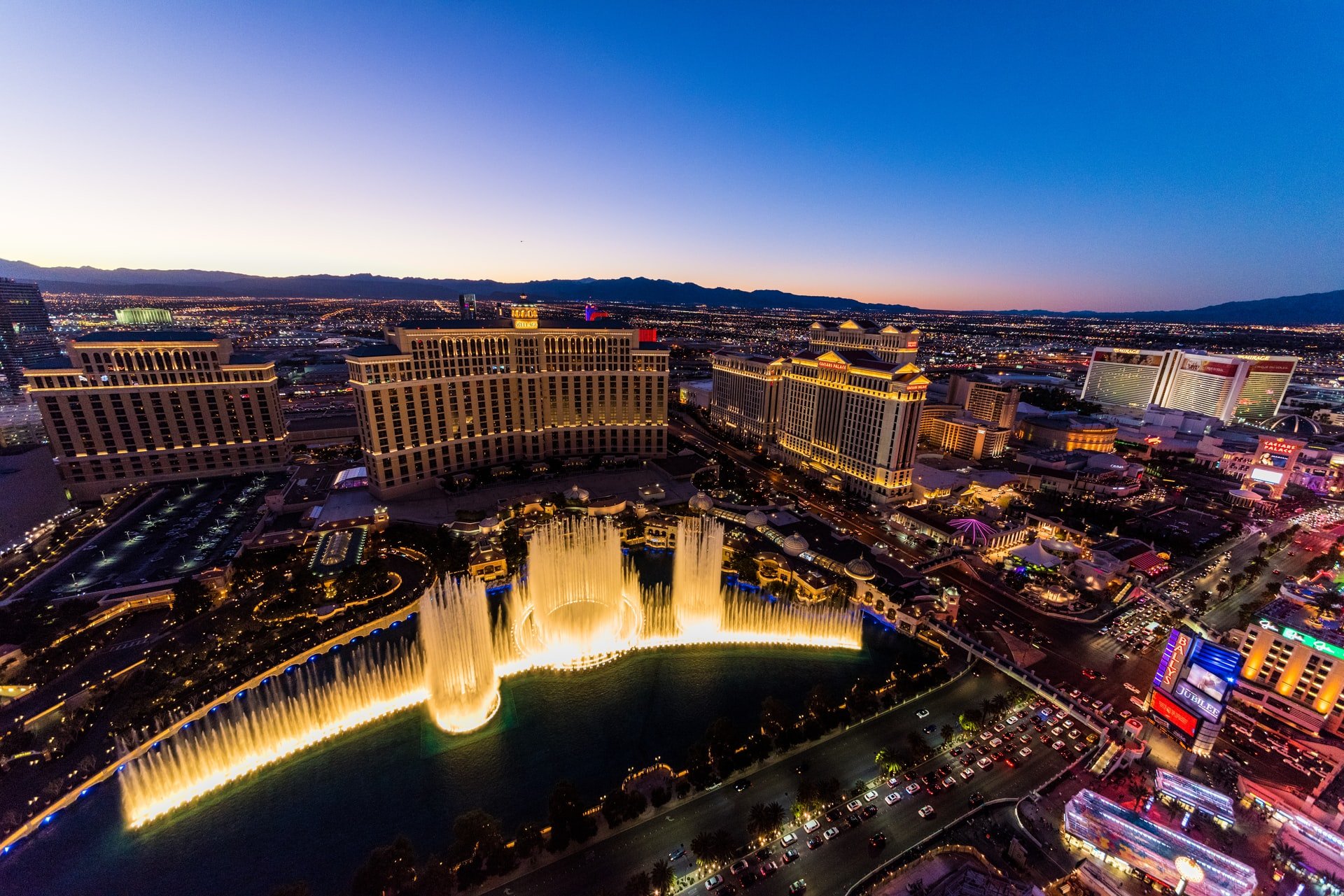 Las Vegas Panorama bei Nacht