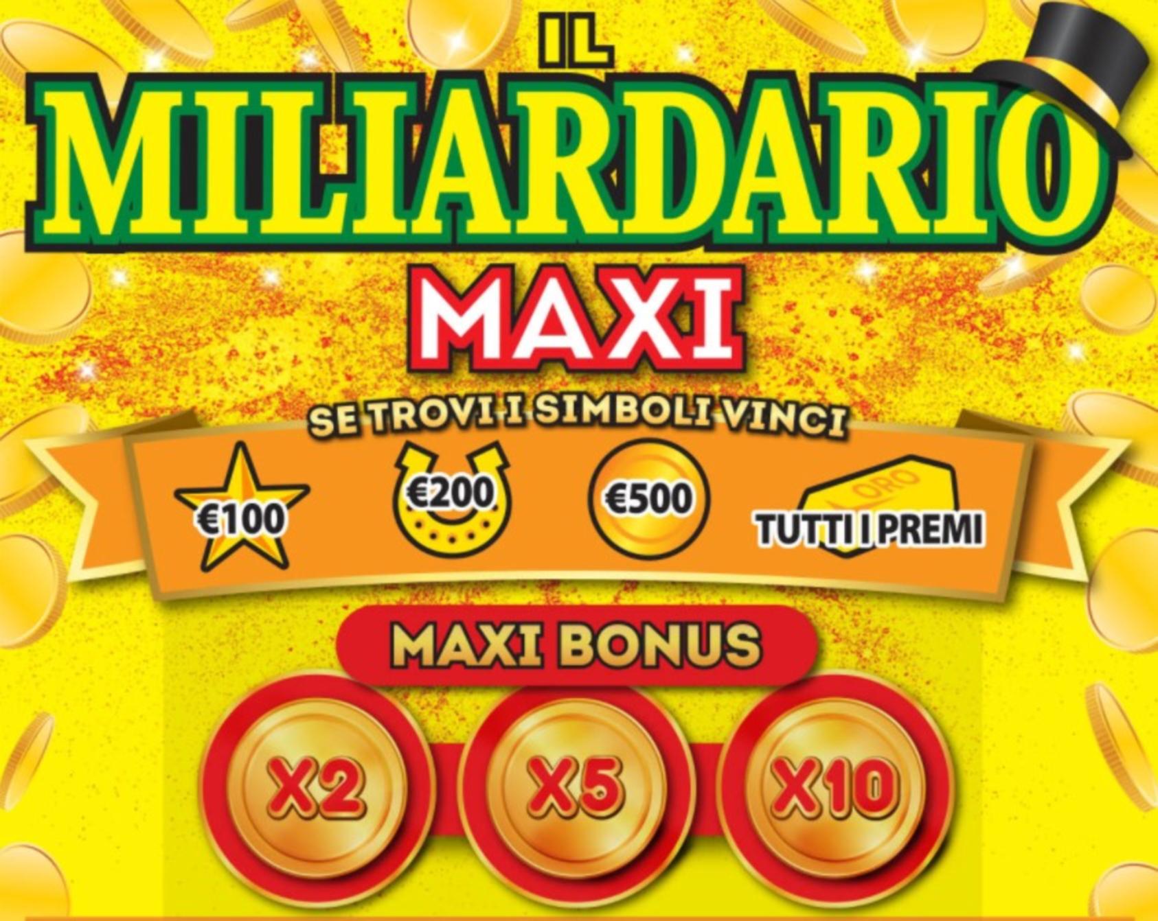 Maxi Miliardario Rubbellos|Maxi Miliardario Rubbellos