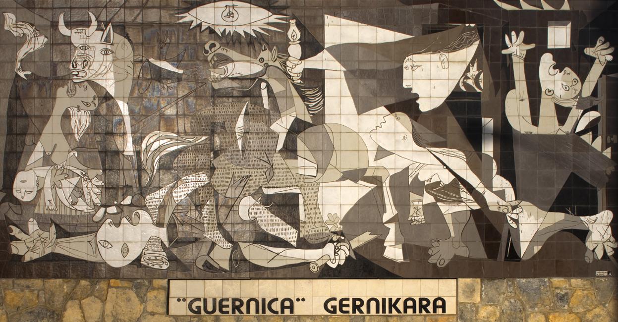 Nachbildung von Picassos Bild Guernica