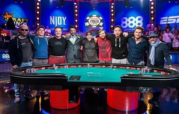 Die November Nine Pokerspieler