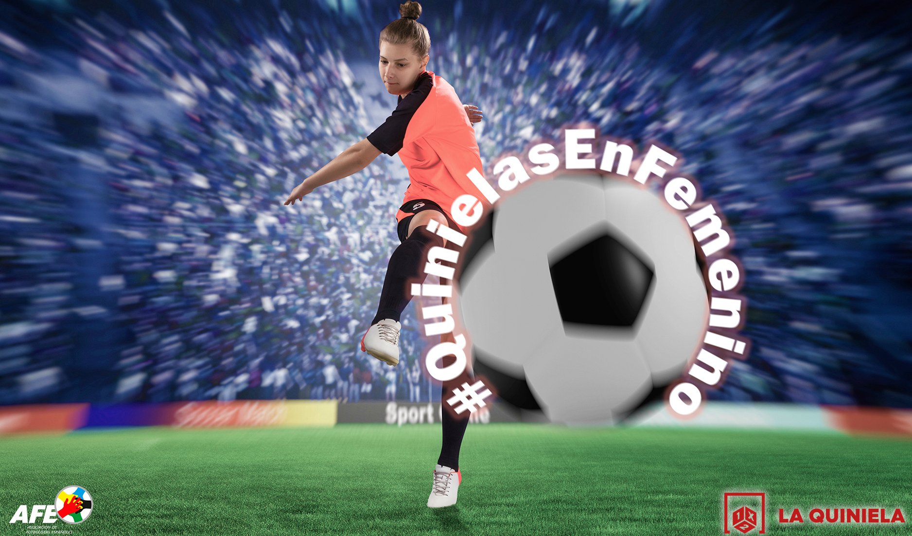 Frau beim Fußball