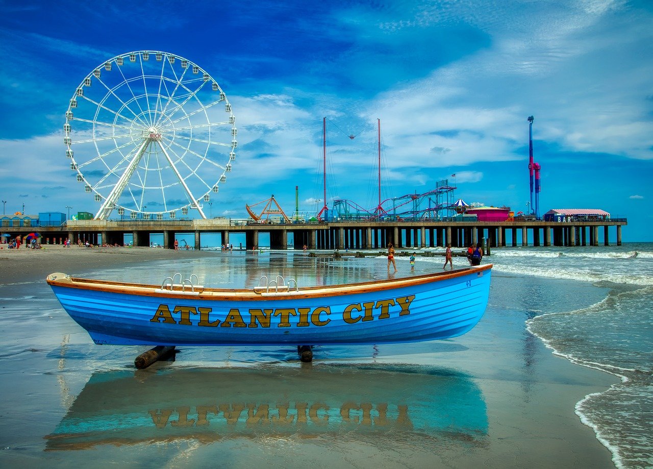 Atlantic City Meer Boot Riesenrad