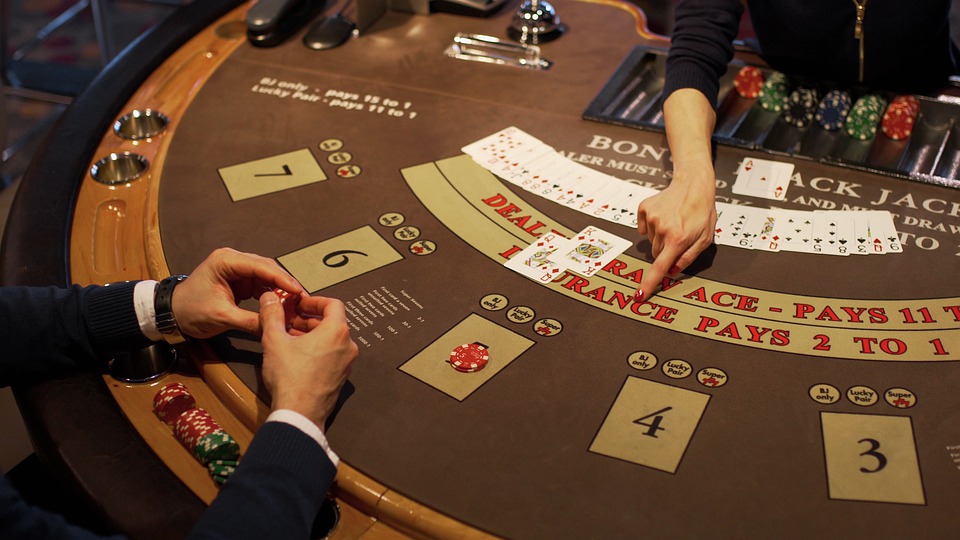 Spieltisch Blackjack Dealer Spieler Spielkarten