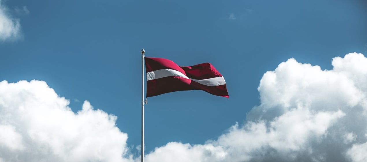 Flagge Lettland