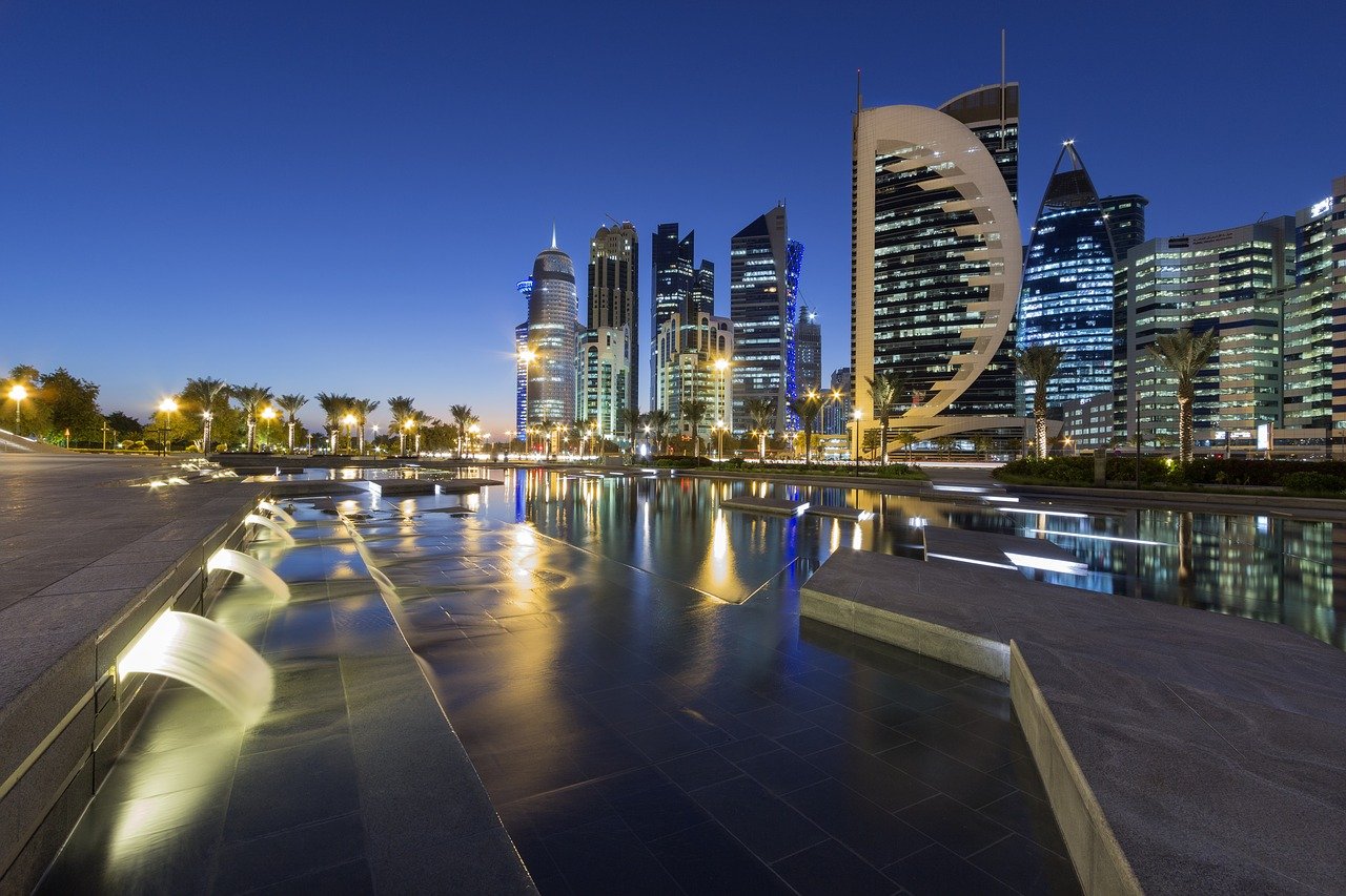 Skyline Doha|Virtuocity Komplex|Logo Wm Katar
