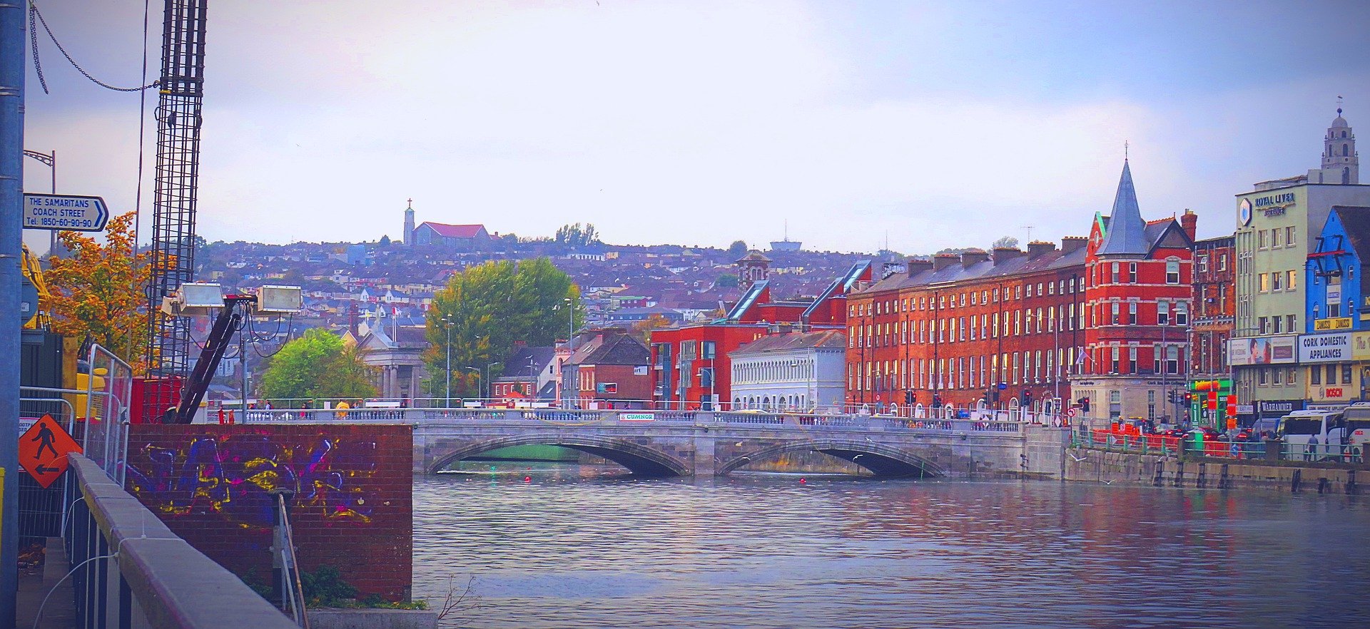 Blick auf Brücke in Cork