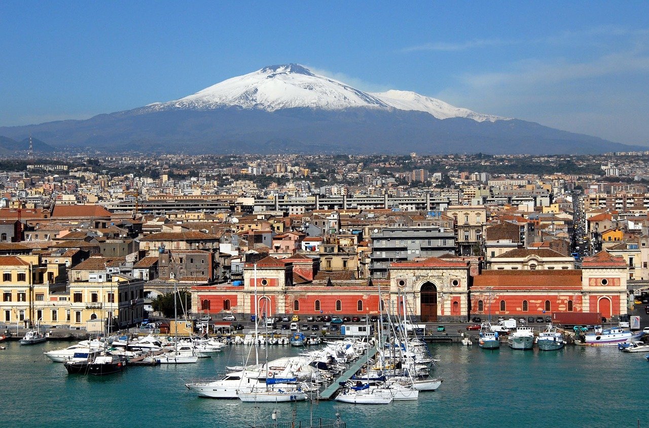 Catania Sizilien Etna Stadt Hafen