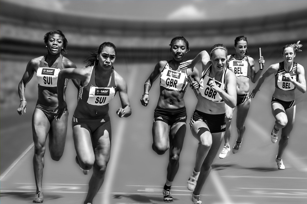 Sportlerinnen Sprint Rennen