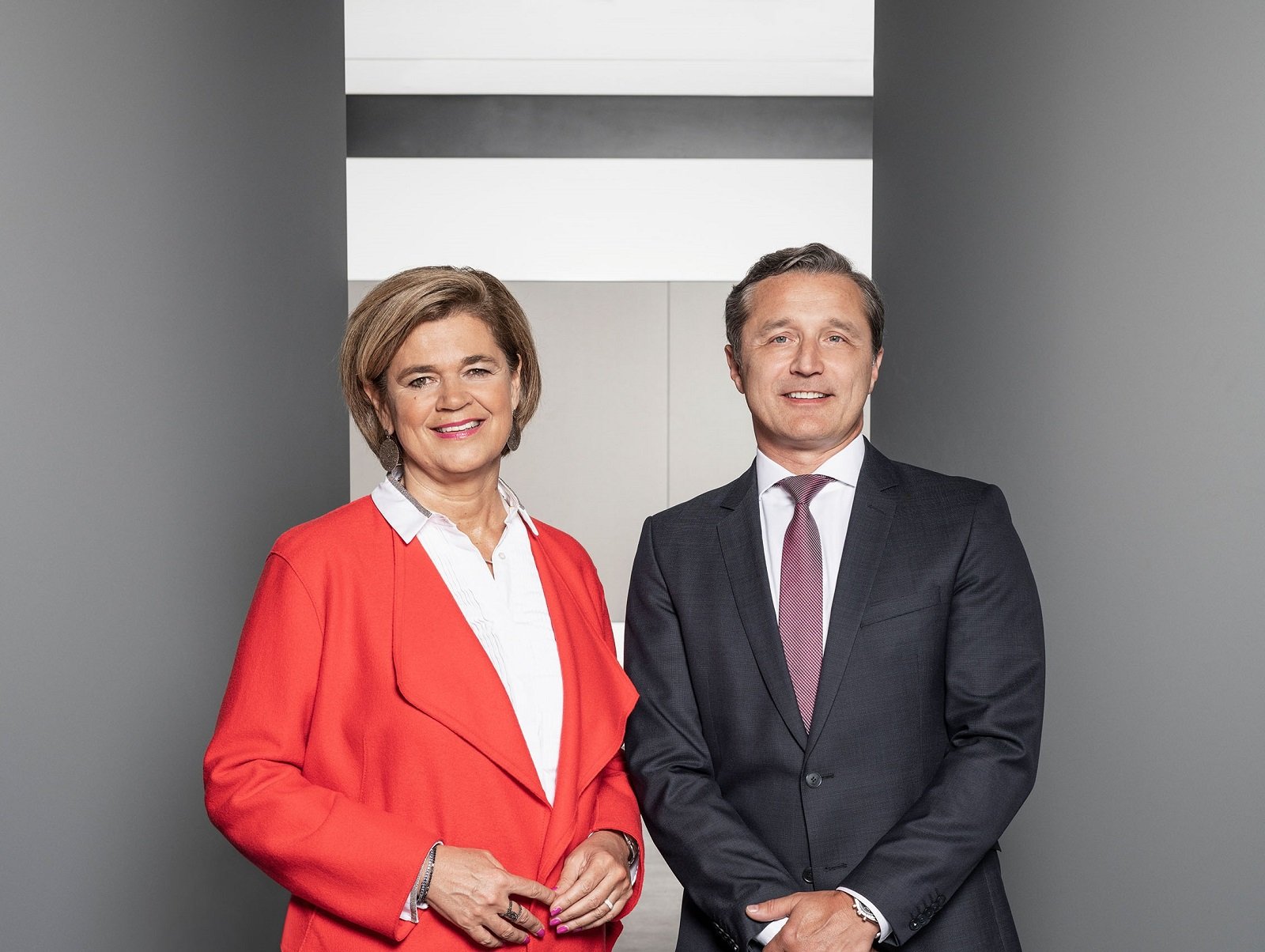 Vorstand der Casinos Austria AG Bettina Glatz-Kremsner und Martin Skopek