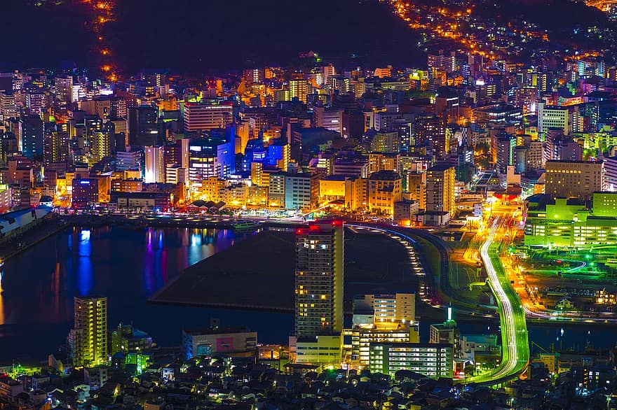 Nagasaki by night