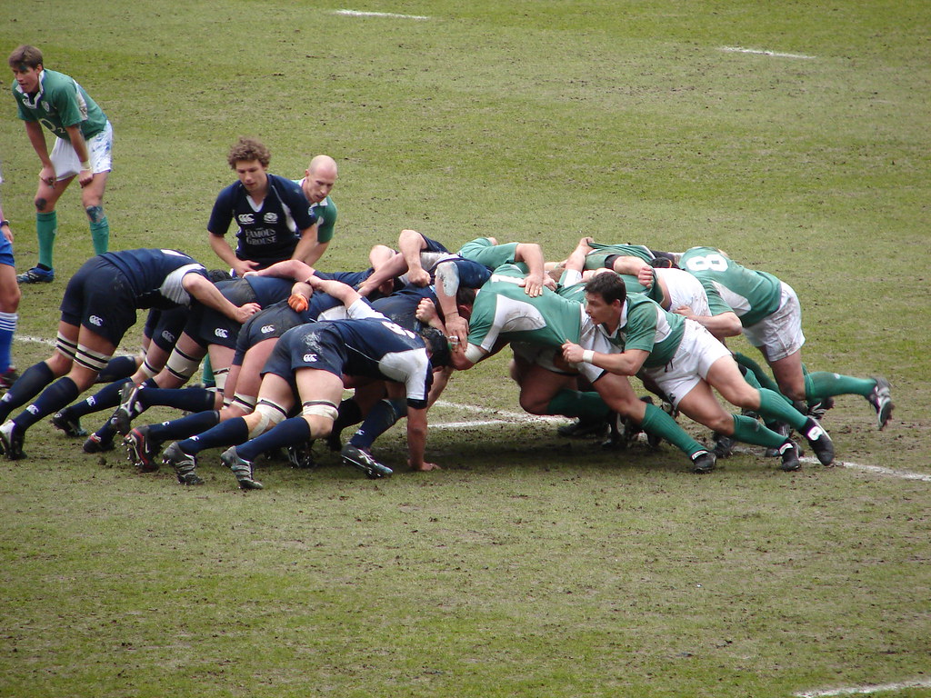 Rugby Teams im Spiel