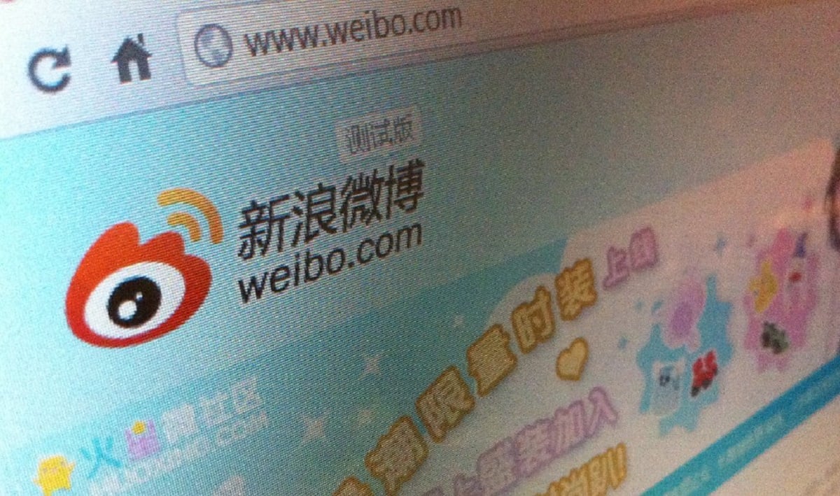 Sina Weibo Webseite