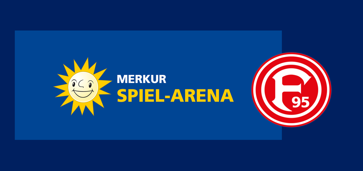Merkur Spiel-Arena Fortuna Düsseldorf Logos