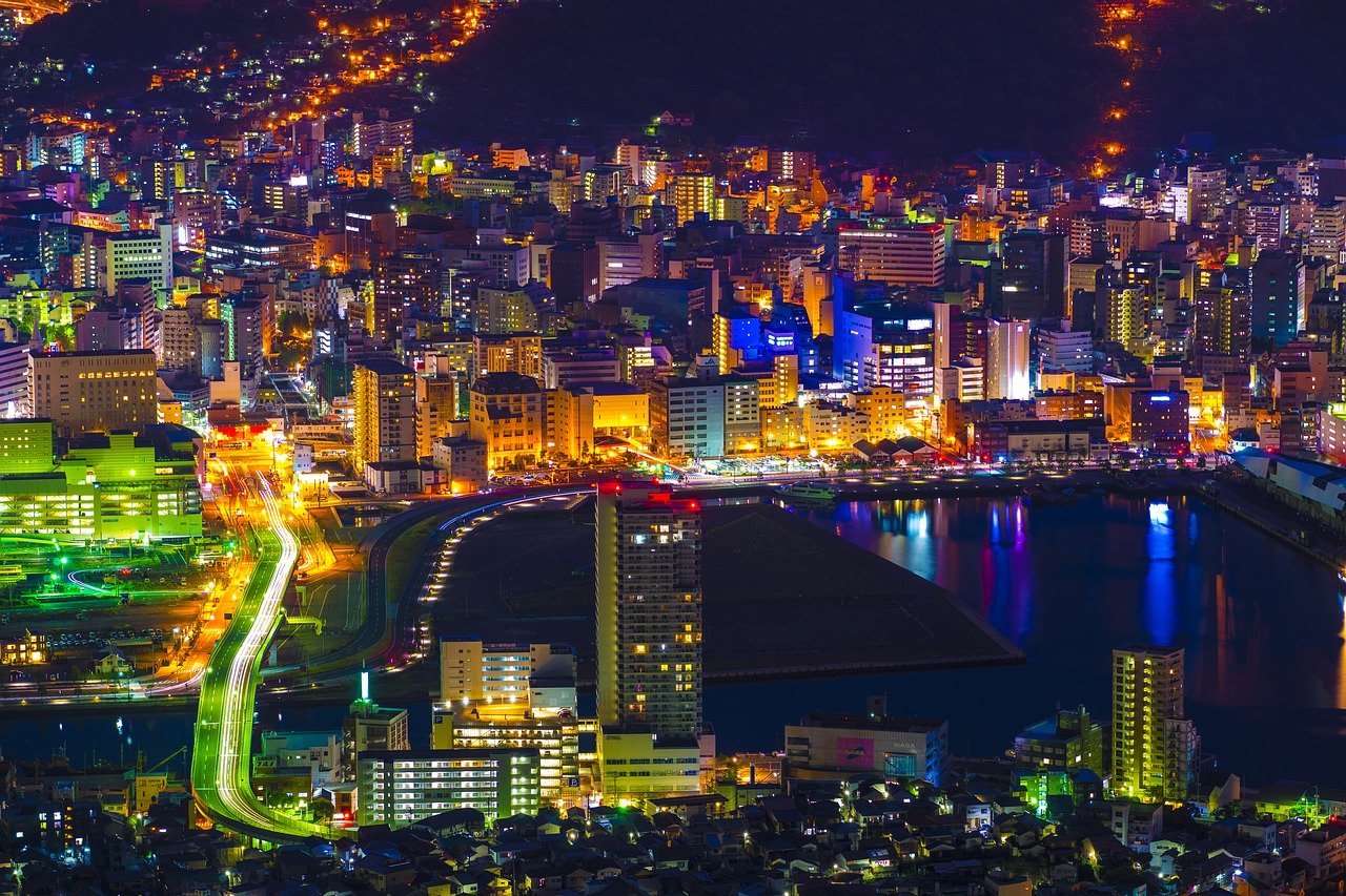 Nagasaki bei Nacht