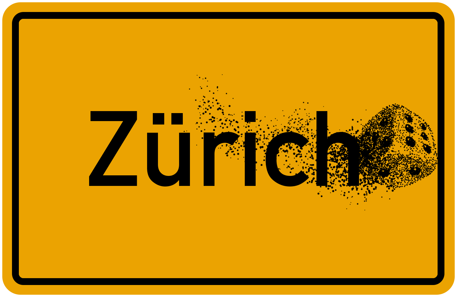Zürich Ortsschild
