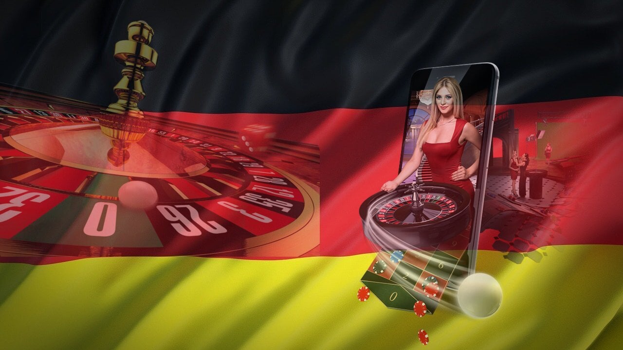 Deutschland Flagge Roulette Mobile Casino|The Gaming Club Online-Casino Spielkarten Würfel Jetons|Chris Moneymaker beim Poker WSOP 2003|Poker Stars Werbung Angebot gilt nur für Spieler mit Wohnsitz in Schleswig-Holstein|Deutschland Flagge Roulette Mobile Casino|Deutschland Flagge Roulette Mobile Casino Smartphone|Poker Chip