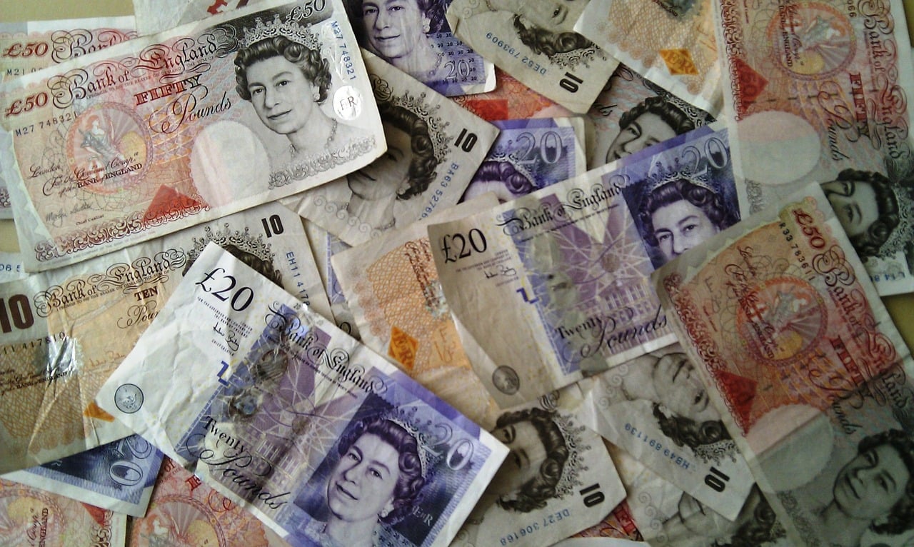 Britische Pfund Banknoten