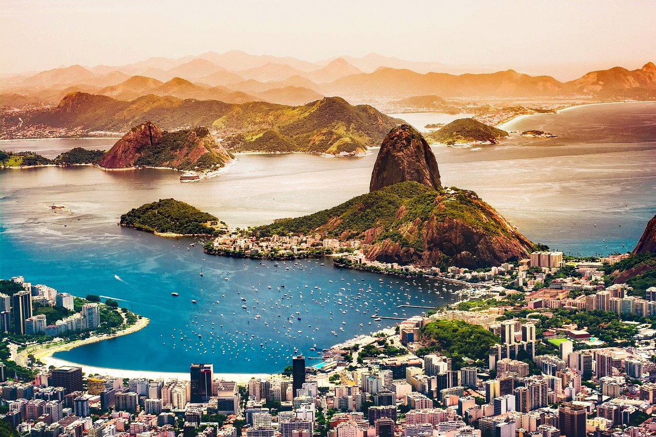 Rio de Janeiro Gebäude Küste Strand Berg