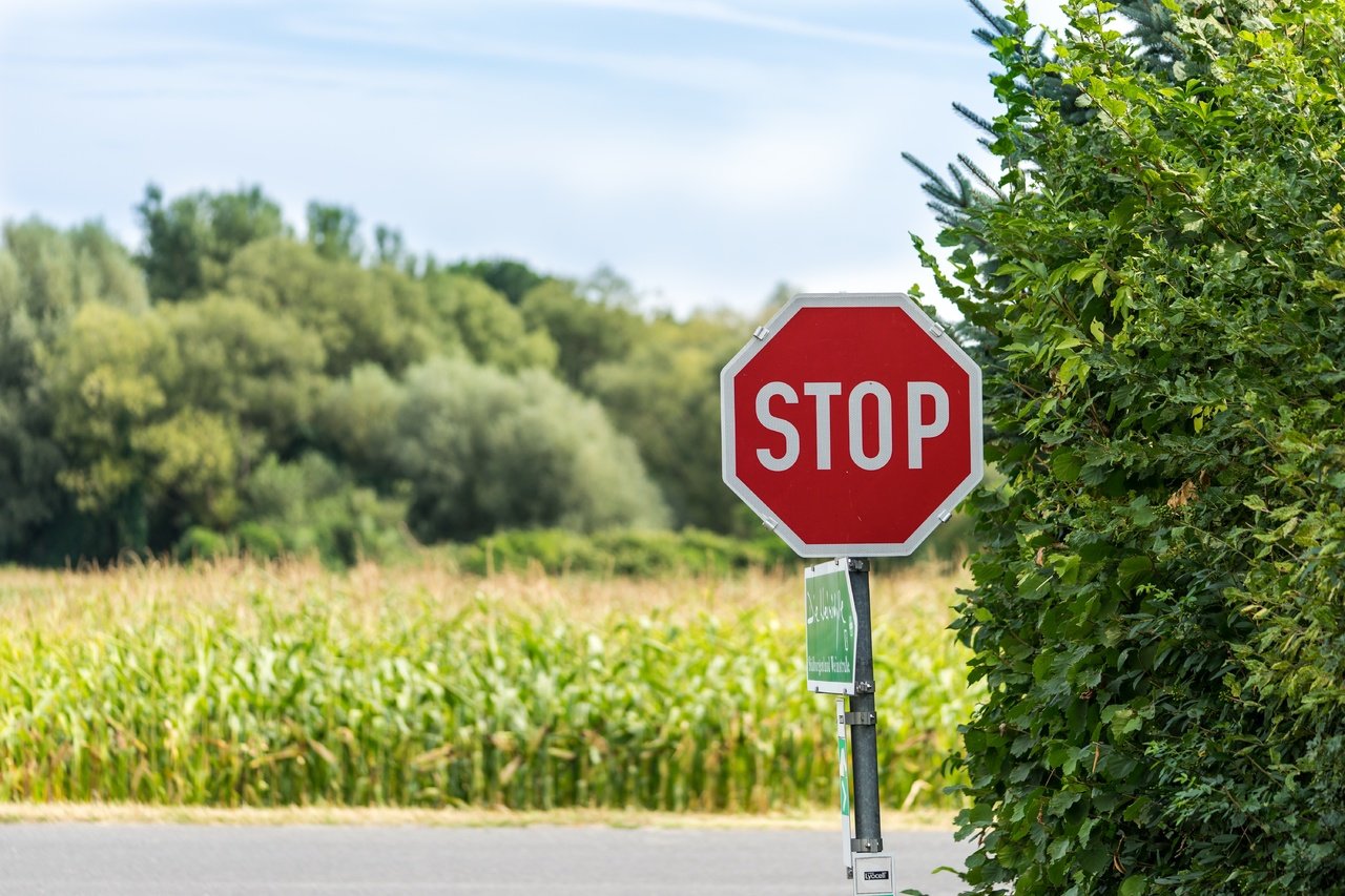 Ein Stoppschild an einer Straße|Das belgische Parlament