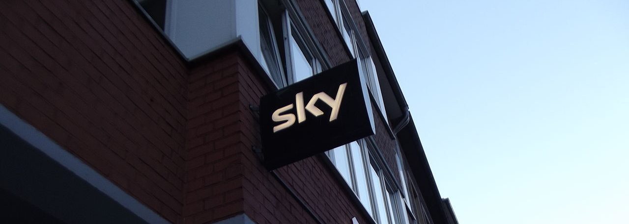 Sky TV Werbeschild|Sky TV