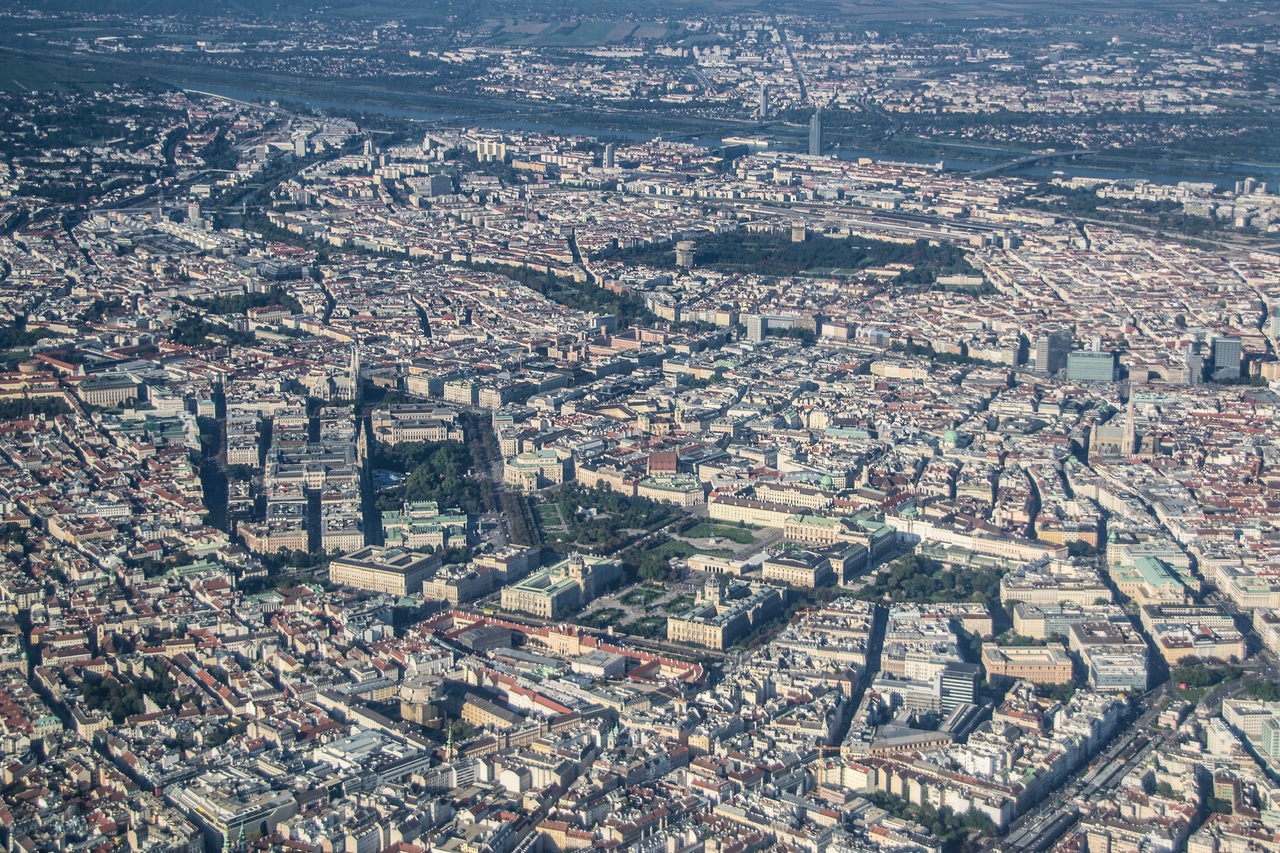 Luftbild von Wien