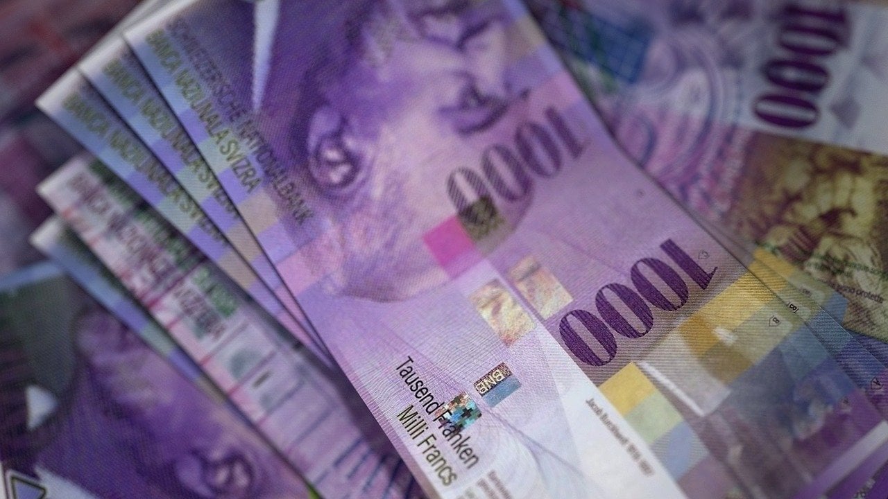 Schweizer Franken Geldscheine