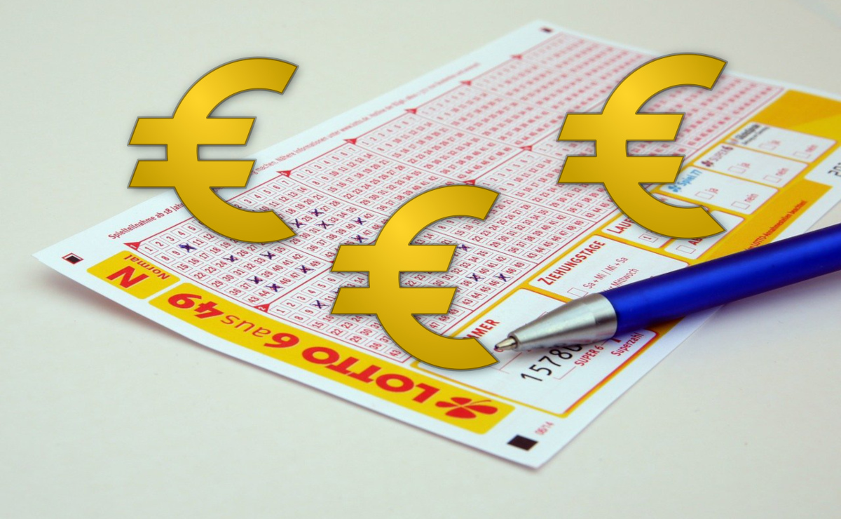 Lottoschein Euro-Zeichen