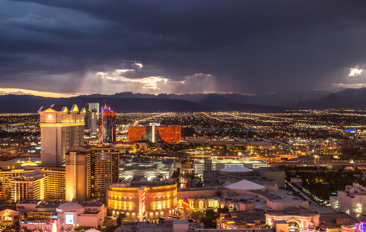 Skyline Las Vegas am Abend