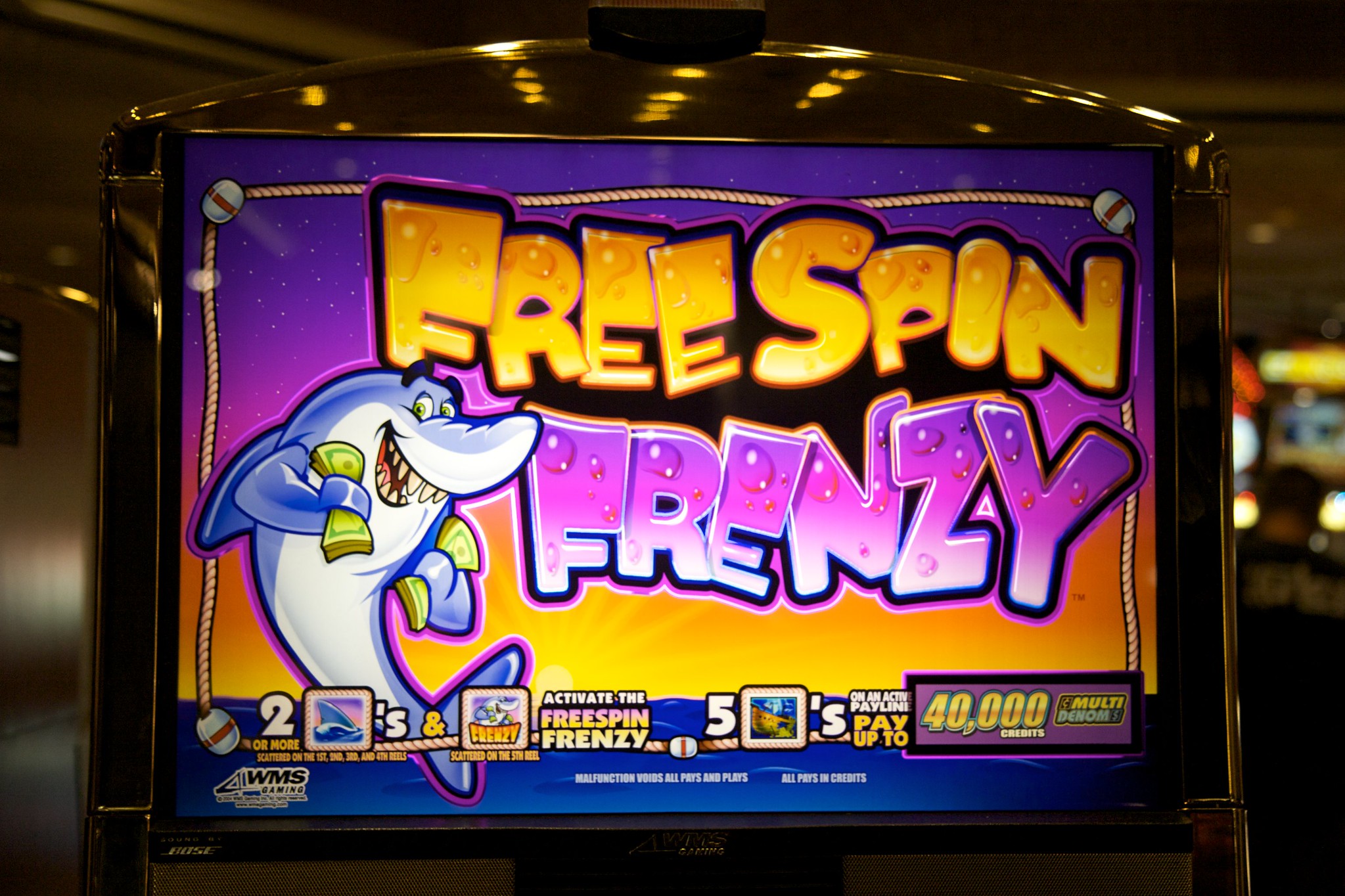 Schild mit Aufschrift "Free Spin"