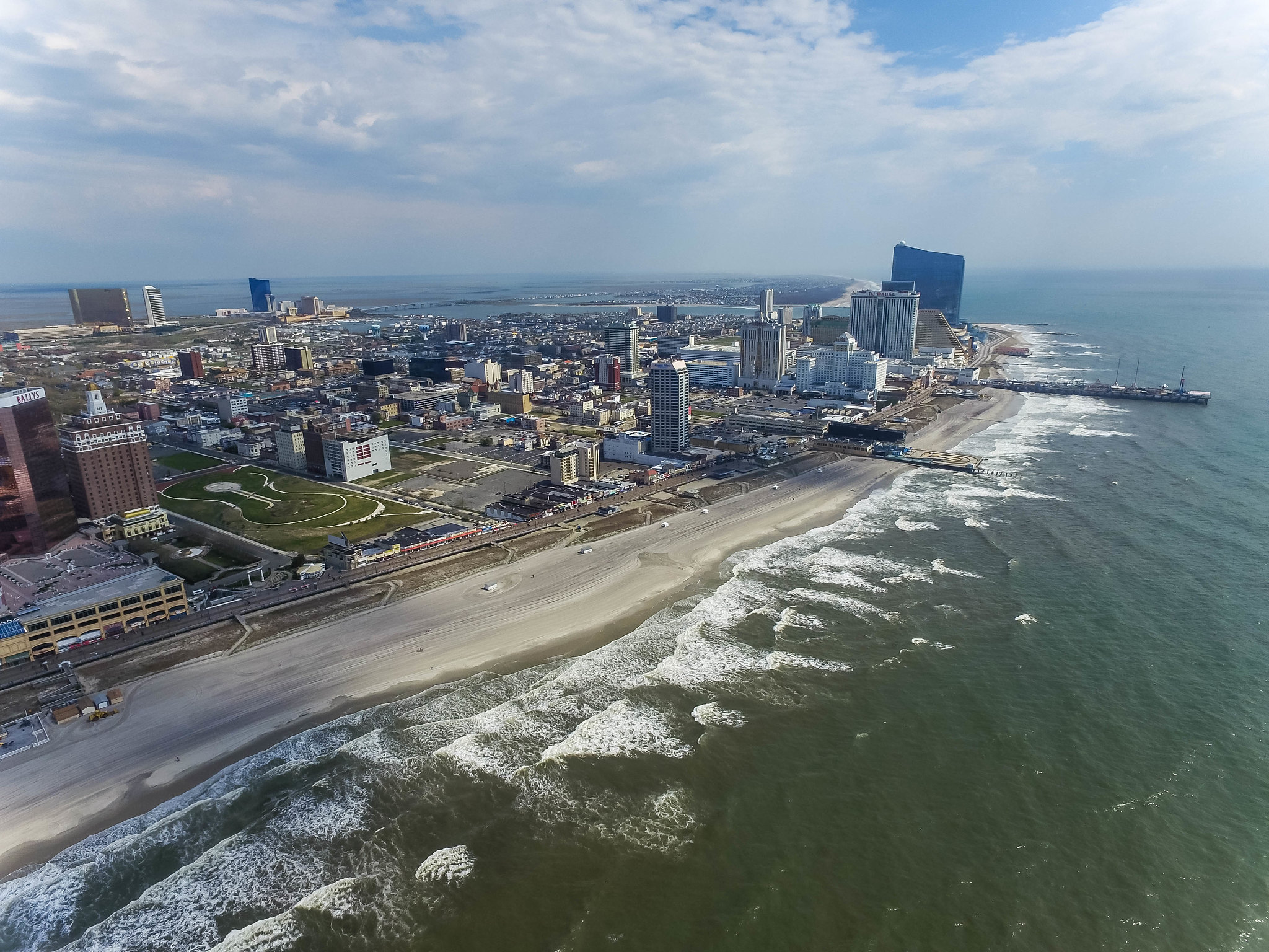 Atlantic City Casinos Luftaufnahme Meer Strand