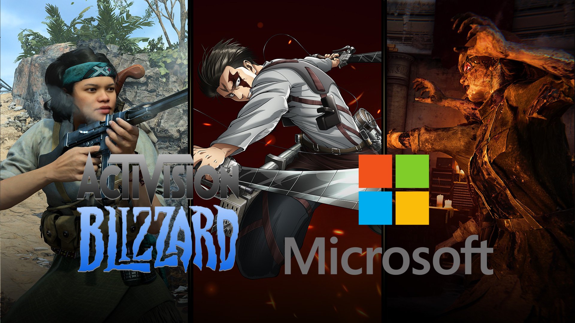 Logos Microsoft Activision Blizzard, Gaming-Charaktere