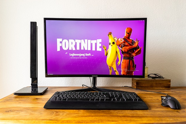 Fortnite auf PC-Bildschirm